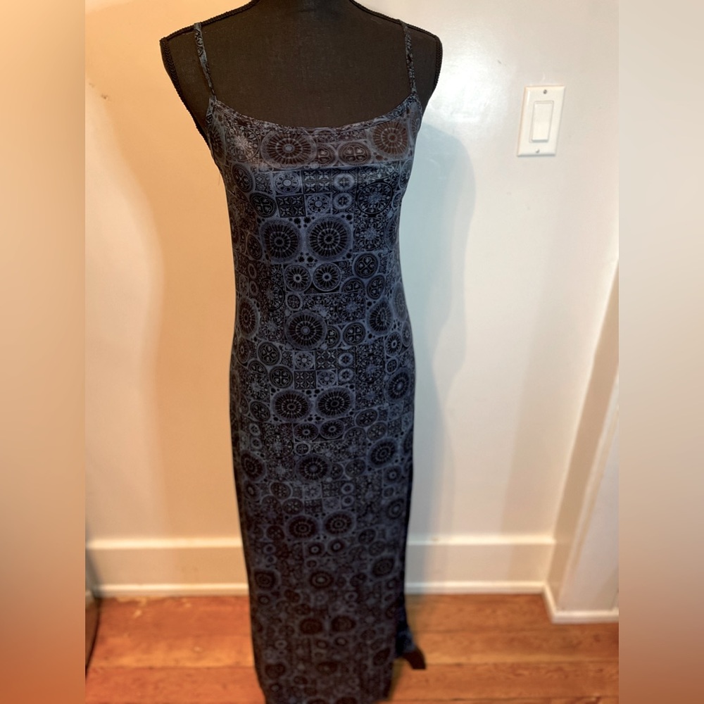 Steve Madden vintage blue maxi dress